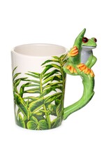 Puckator Drinkware - Tree Frog Ceramic Mug with Shaped Handle