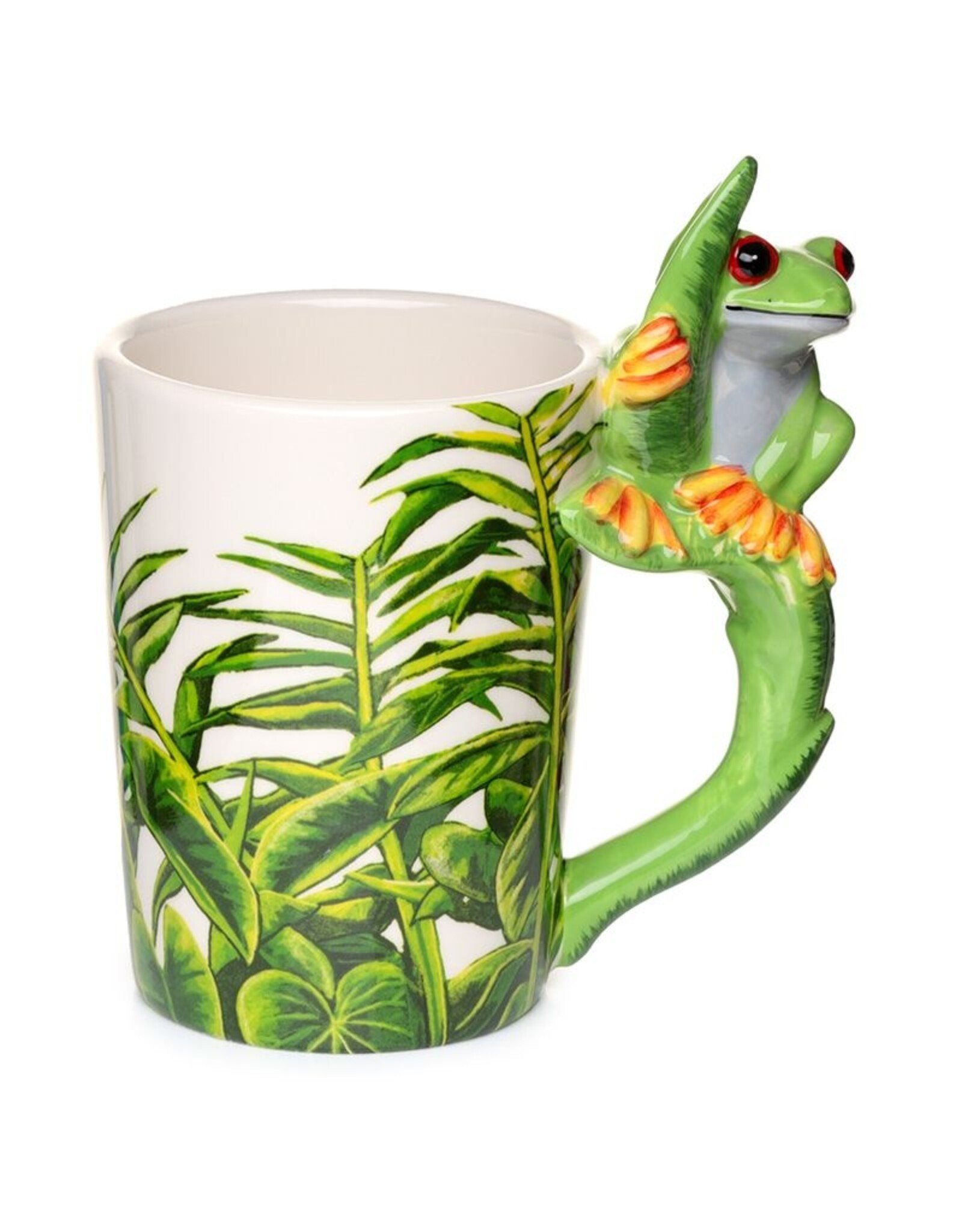 Puckator Drinkware - Tree Frog Ceramic Mug with Shaped Handle