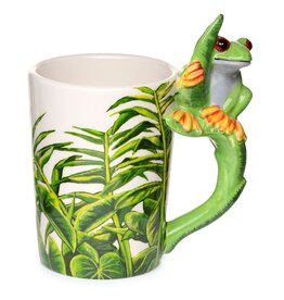 Puckator Tree Frog Ceramic Mug with Shaped Handle