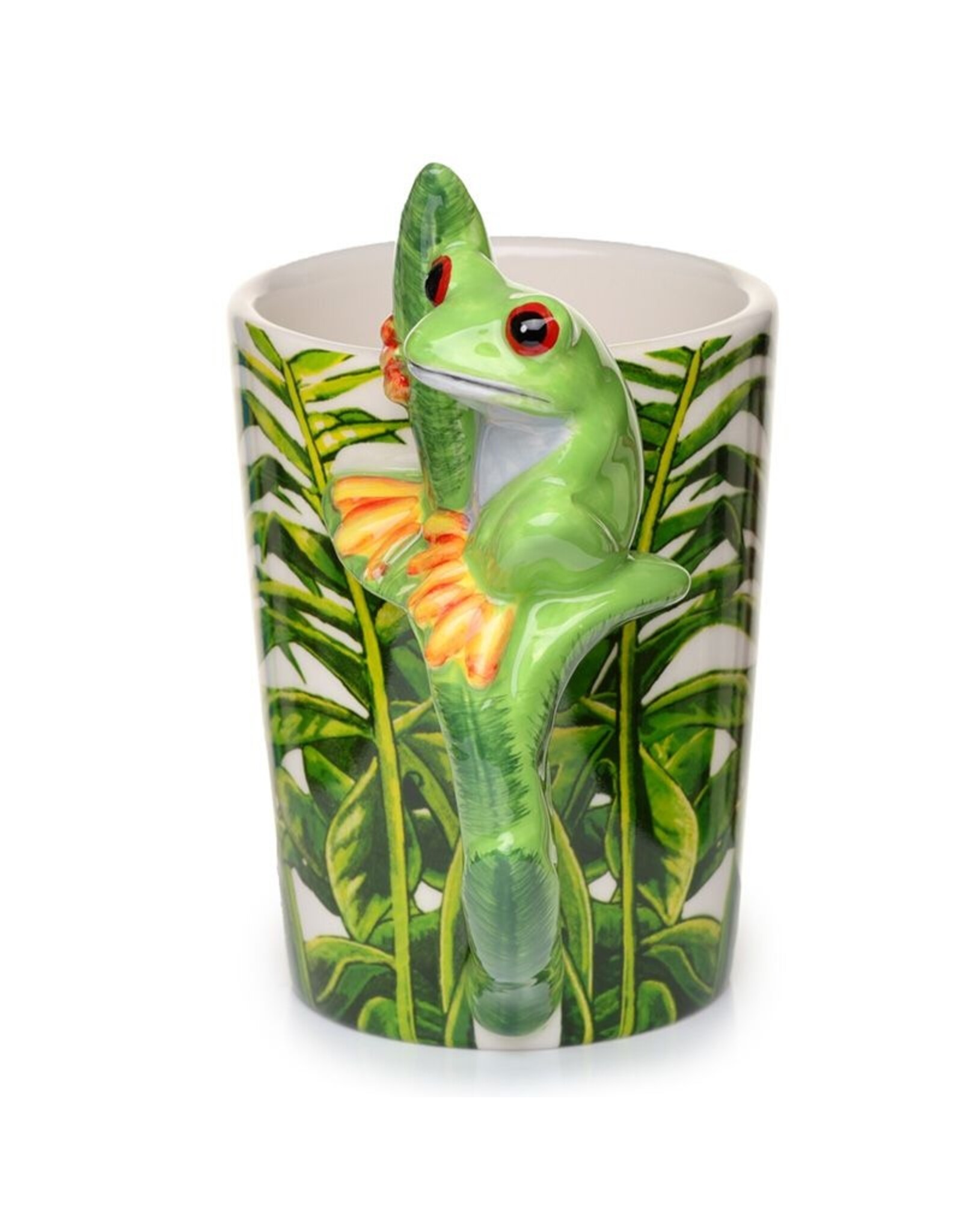 Puckator Drinkware - Tree Frog Ceramic Mug with Shaped Handle