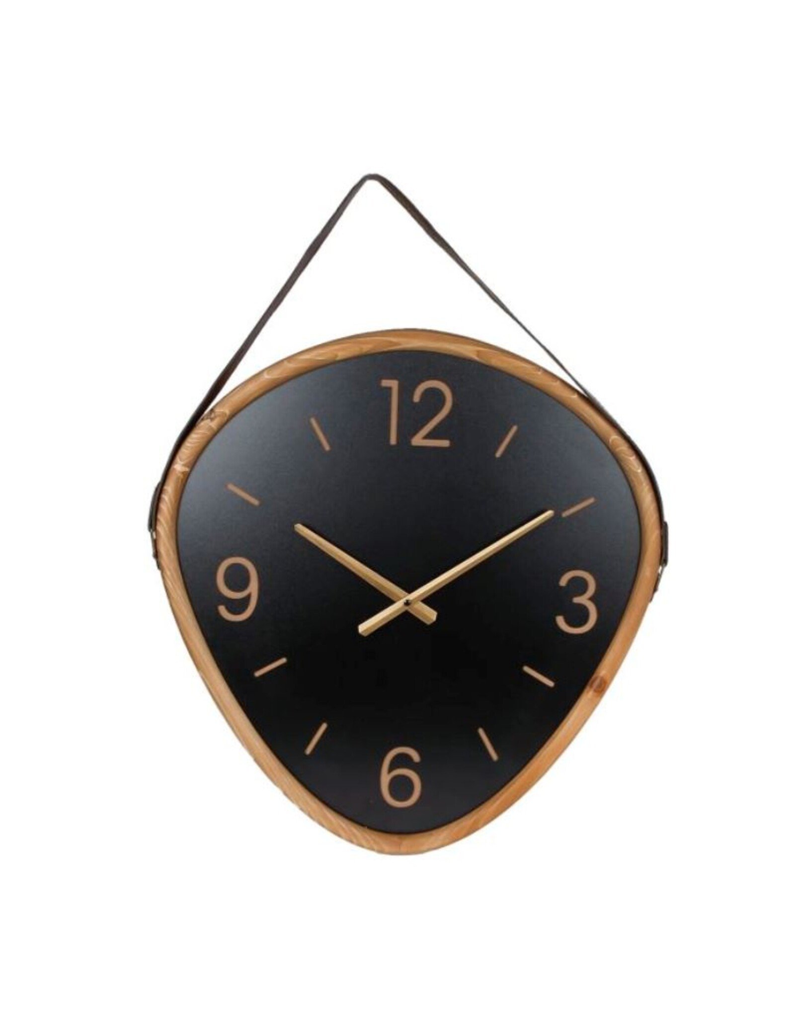 Van Manen Miscellaneous - Retro Wall Clock with leather strap "Jelle"