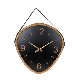 Van Manen Retro Wall Clock with leather strap  "Jelle"