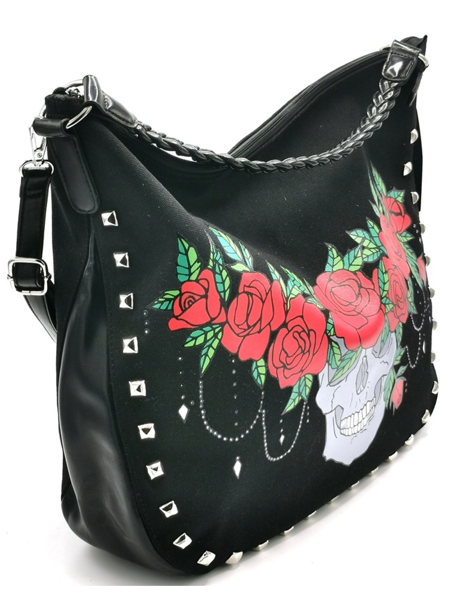 Jawbreaker Gothic bags Steampunk bags - Jawbreaker Skull & Roses Tote bag