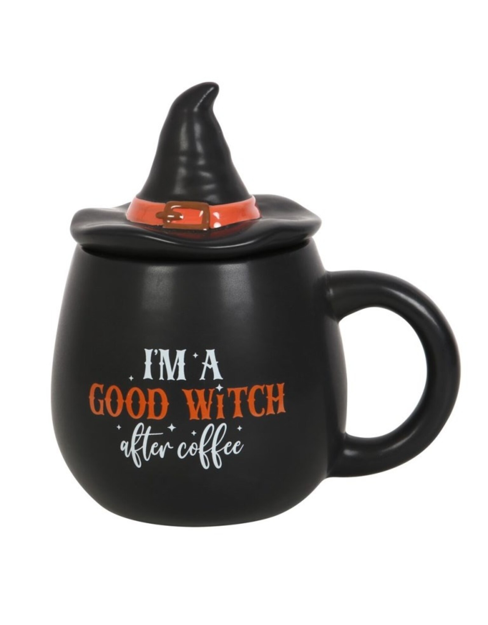 Something Different Drinkware - I'm a Good Witch After Coffee Mok met deksel