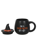 Something Different Drinkware - I'm a Good Witch After Coffee Mok met deksel