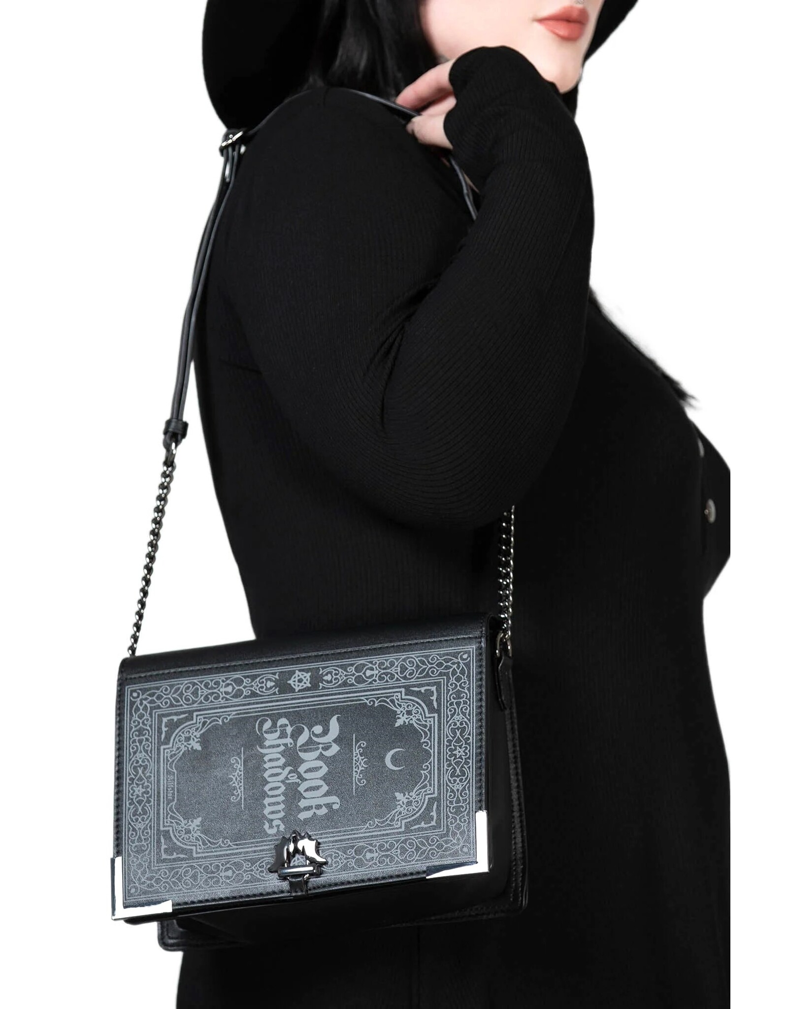 Killstar Killstar bags and accessories - Killstar Barbastella handbag Book of Shadows