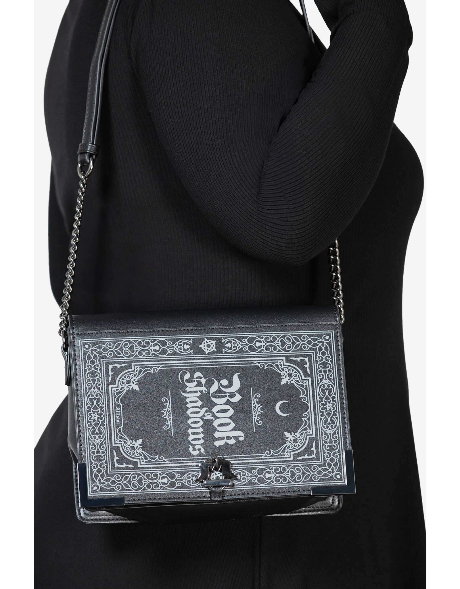 Killstar Killstar bags and accessories - Killstar Barbastella handbag Book of Shadows