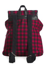 Banned Backpacks - Banned Yamy Tartan Backpack red-black