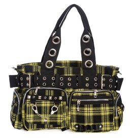 Banned Banned Camdyn Tartan Handbag Yellow