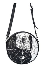 Banned Gothic bags Steampunk bags - Banned Yin Yang Master Round Gothic bag with spider