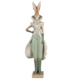 Trukado Rabbit in Green Victorian Dress 44cm