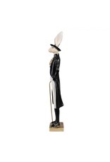 Trukado Giftware Figurines Collectables - Rabbit Gentlemen in Black Coat with Walking Stick 40cm