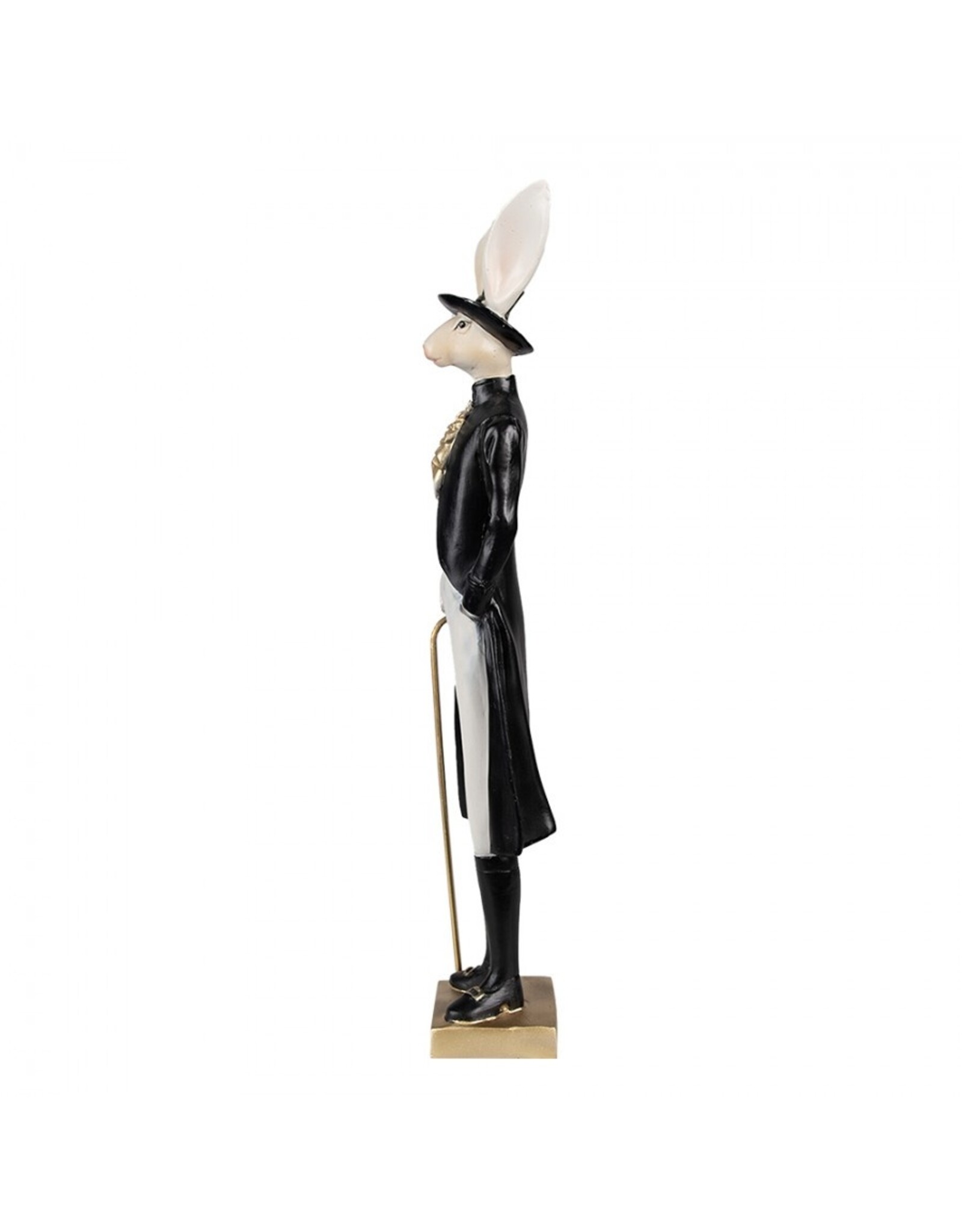 Trukado Giftware Figurines Collectables - Rabbit Gentlemen in Black Coat with Walking Stick 40cm