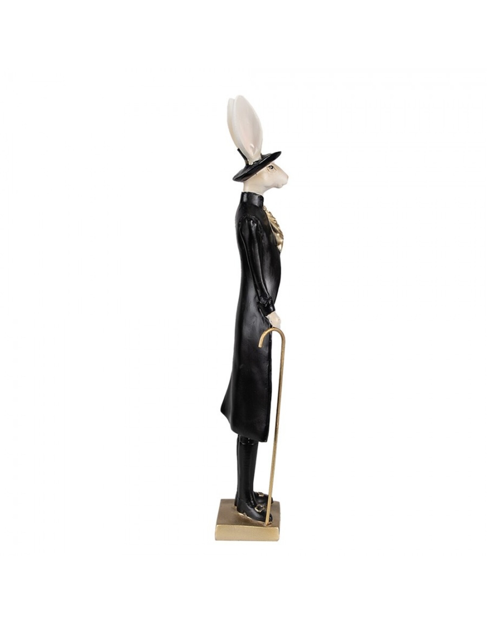 Trukado Giftware Figurines Collectables - Rabbit Gentlemen in Black Coat with Walking Stick 40cm