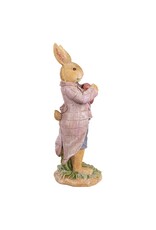 C&E Giftware & Lifestyle - Rabbit in Jacket Holding a Heart 20cm