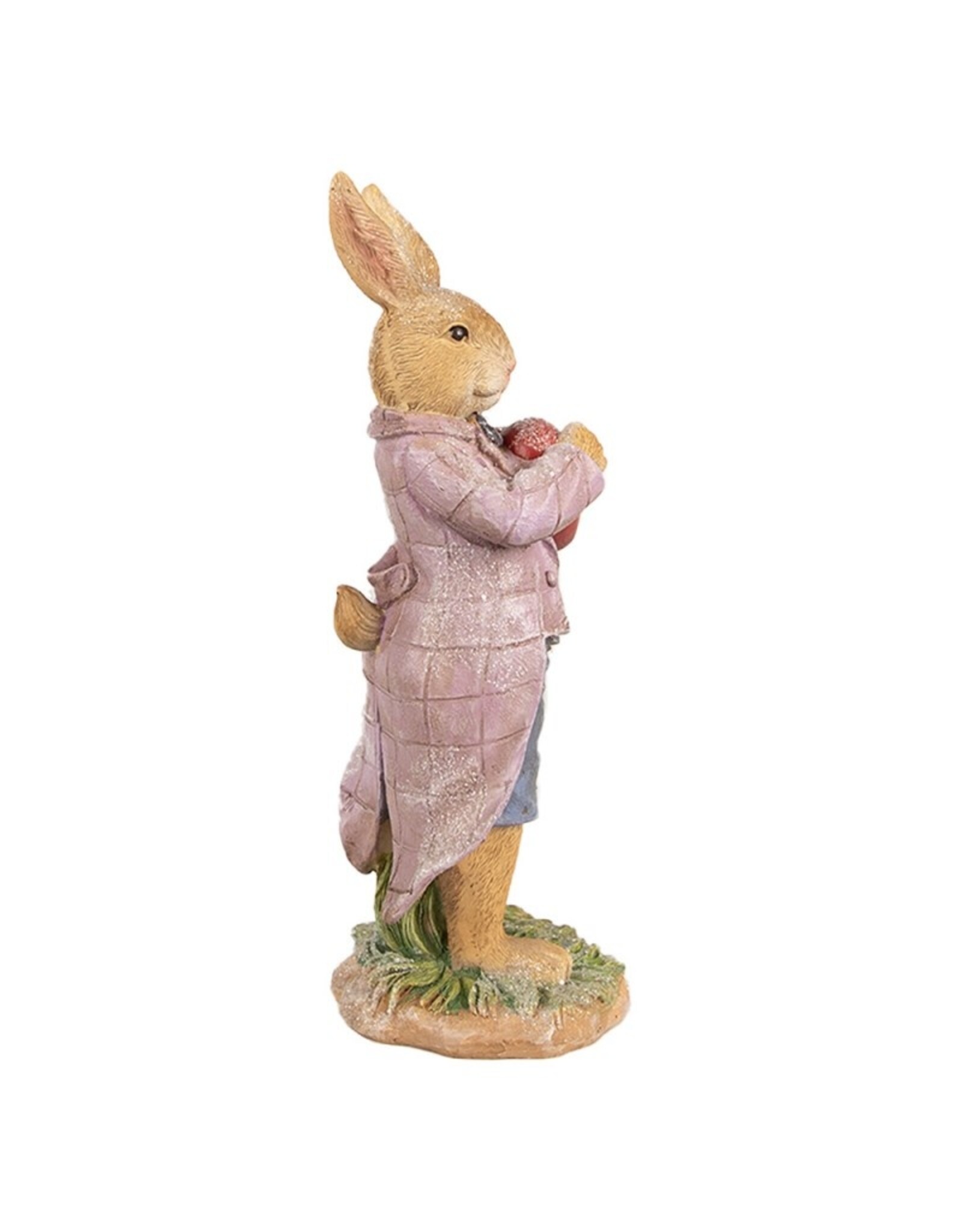 C&E Giftware & Lifestyle - Rabbit in Jacket Holding a Heart 20cm