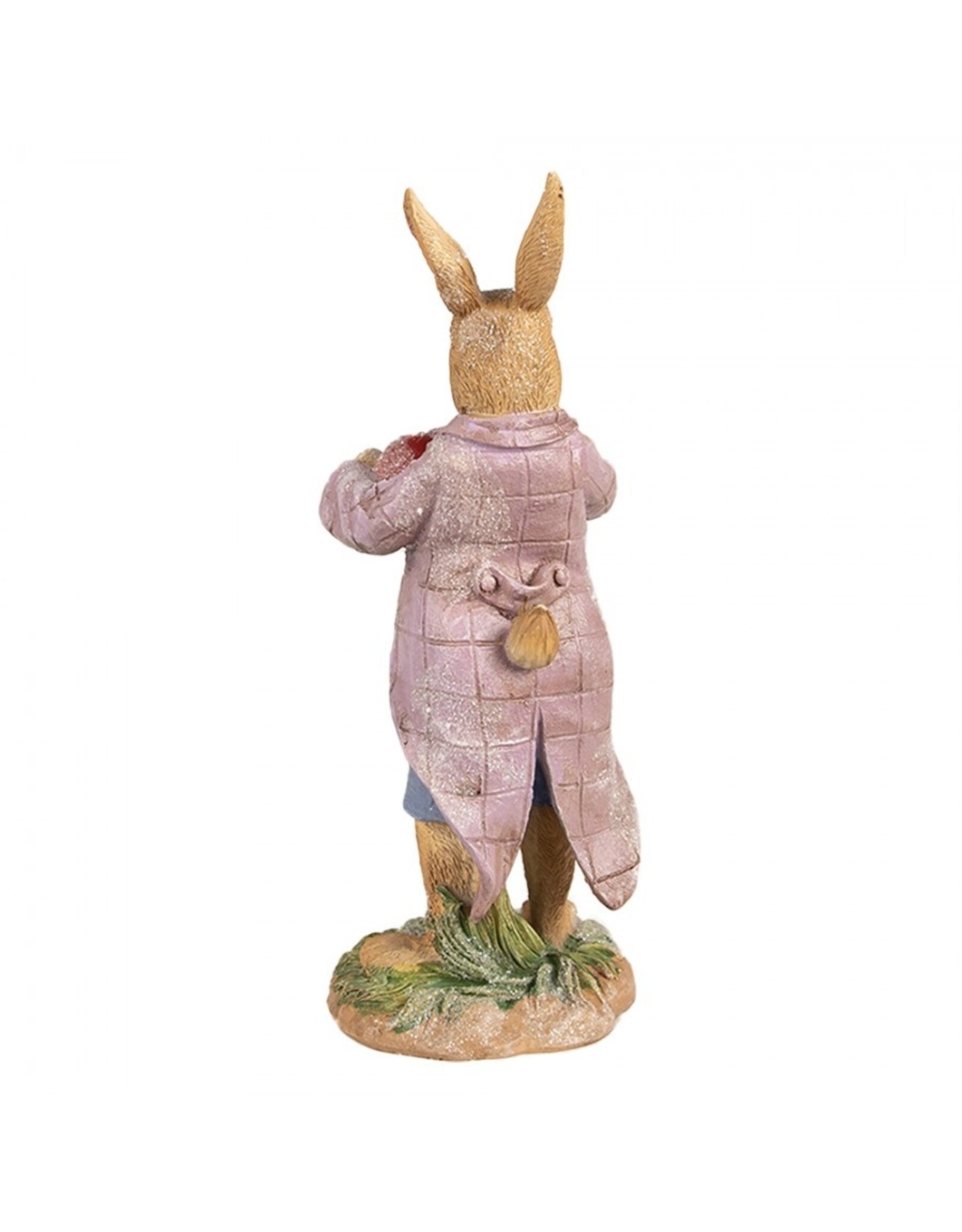 C&E Giftware & Lifestyle - Rabbit in Jacket Holding a Heart 20cm