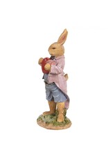 C&E Giftware & Lifestyle - Rabbit in Jacket Holding a Heart 20cm