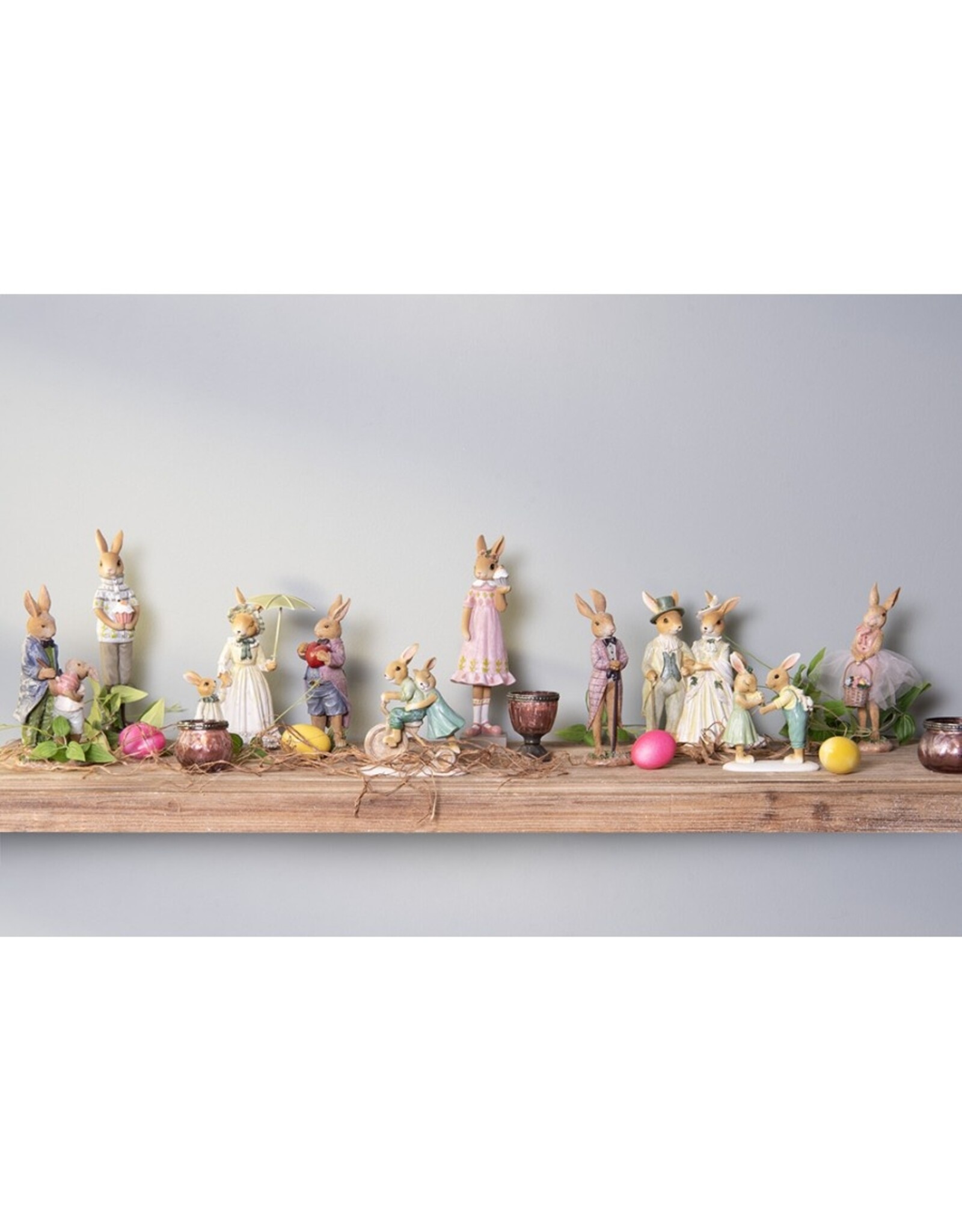 C&E Giftware & Lifestyle - Rabbit in Jacket Holding a Heart 20cm