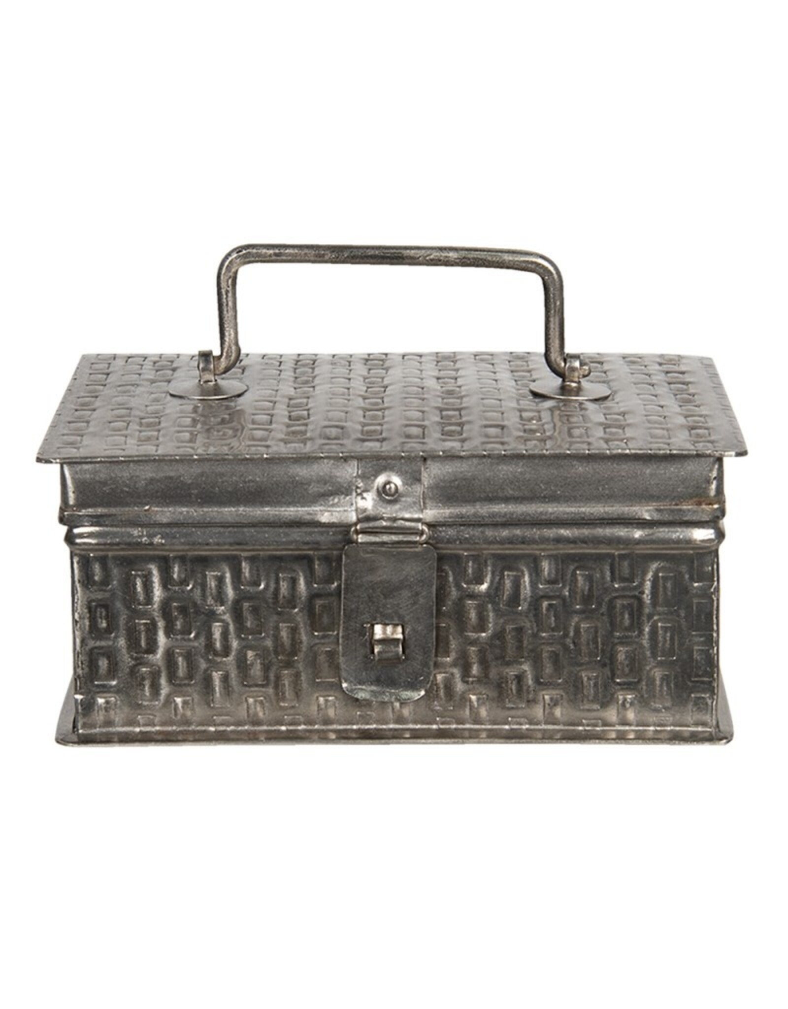 C&E Miscellaneous - Metalen Opbergdoosje Bohemien Stijl Rechthoek 18cm
