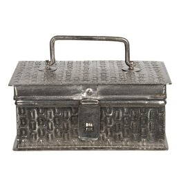 C&E Metalen Opbergdoosje Bohemien Stijl 18cm