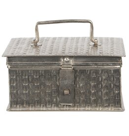 C&E Metalen Opbergdoosje Bohemien Stijl 21cm