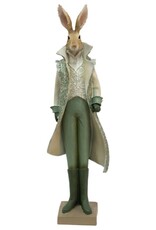 C&E Giftware Figurines Collectables - Rabbit in Green Victorian Coat 61cm