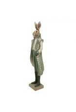 C&E Giftware Figurines Collectables - Rabbit in Green Victorian Coat 61cm