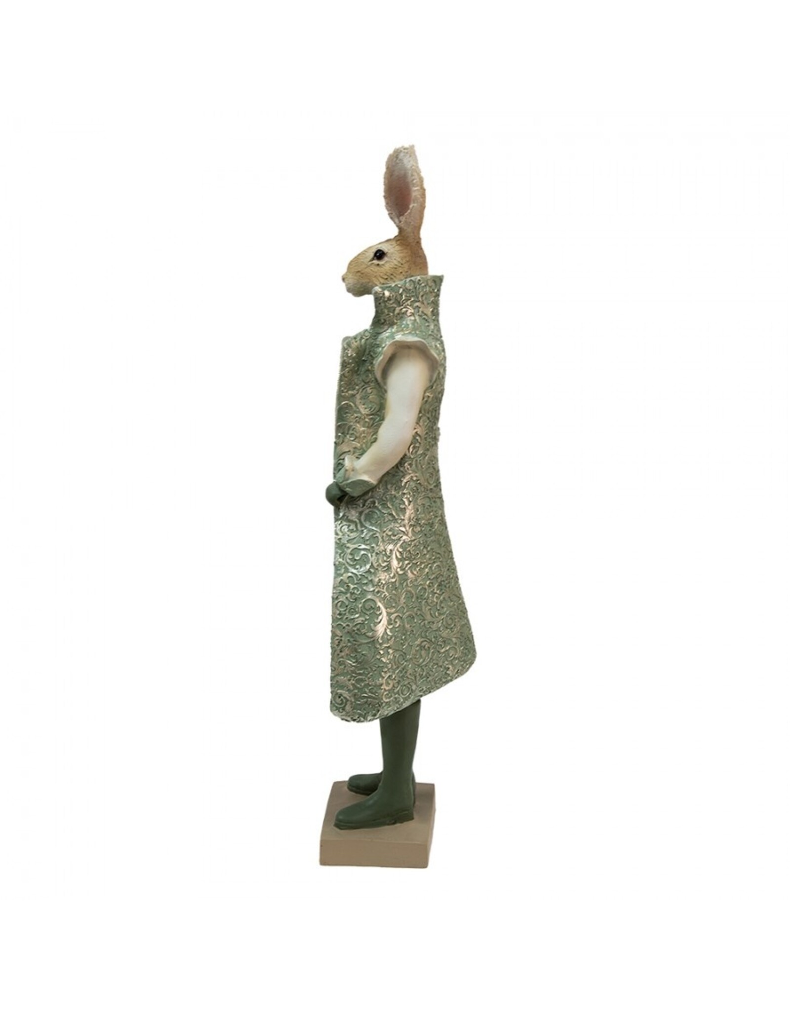 C&E Giftware Figurines Collectables - Rabbit in Green Victorian Coat 61cm