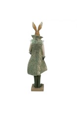 C&E Giftware Figurines Collectables - Rabbit in Green Victorian Coat 61cm