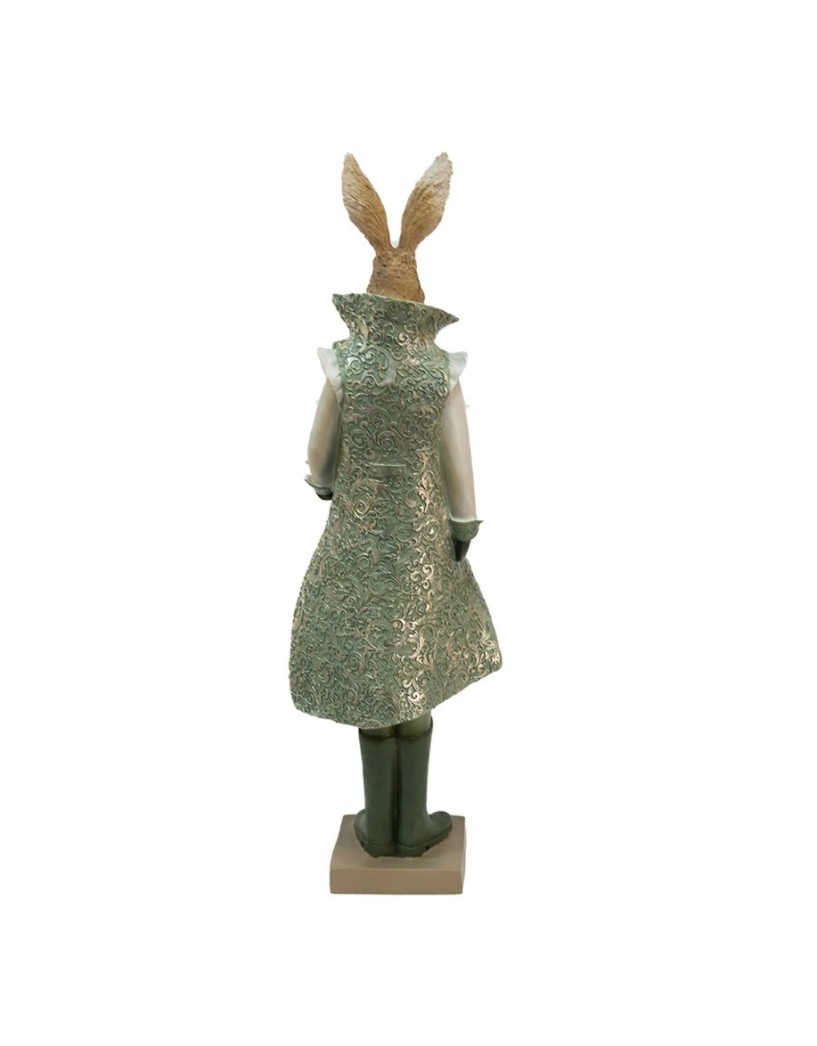 C&E Giftware Figurines Collectables - Rabbit in Green Victorian Coat 61cm