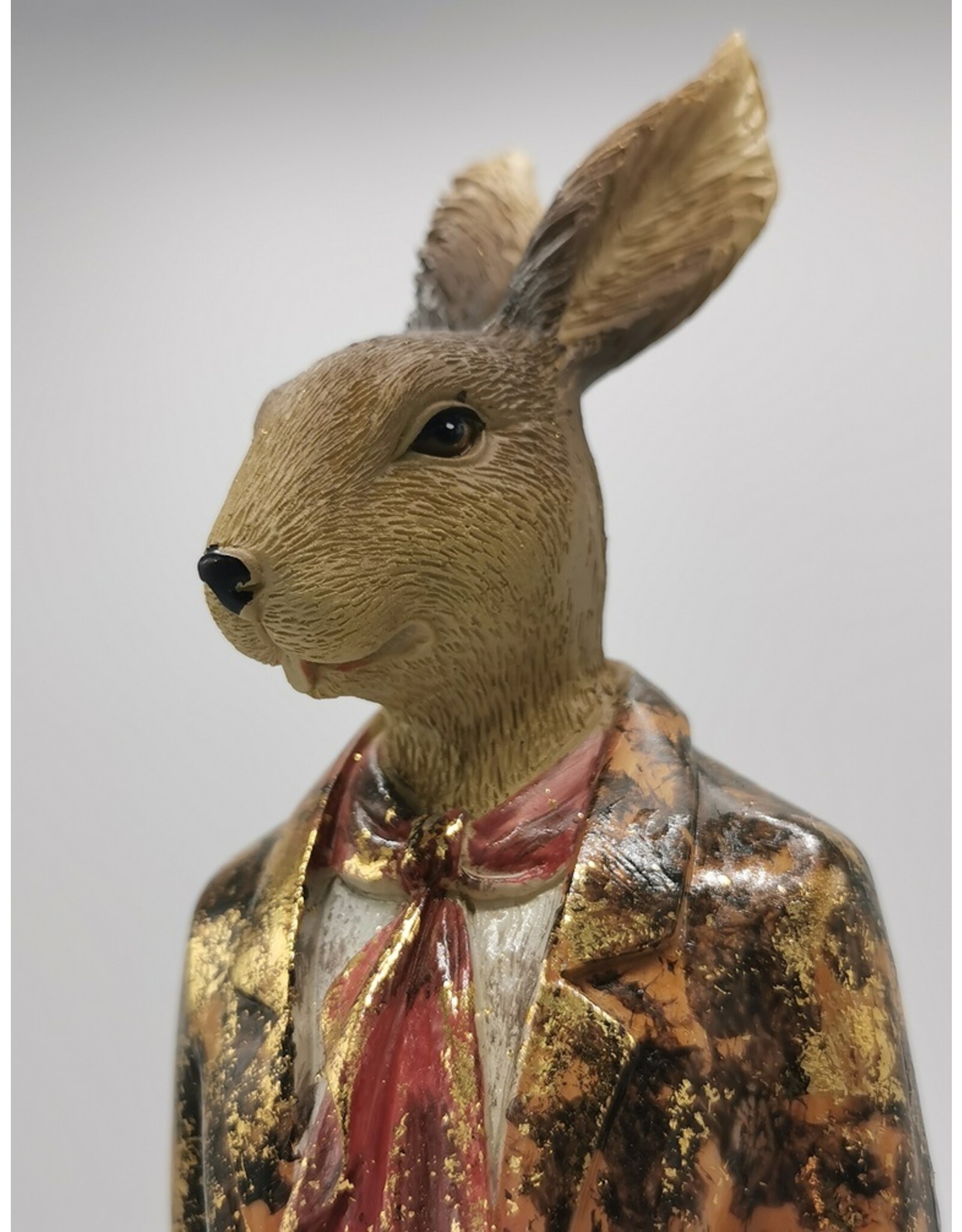 C&E Giftware & Lifestyle - Hare in Waistcoat, Jacket and Trousers, with Umbrella 51cm