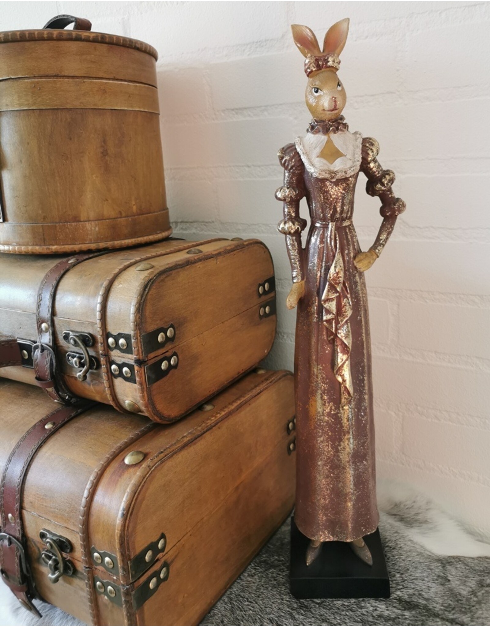 C&E Giftware & Lifestyle - Hare dressed as a Victorian Lady 53cm