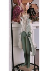 C&E Giftware Figurines Collectables - Rabbit in Green Victorian Coat 61cm