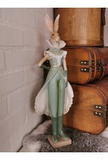 Trukado Giftware Figurines Collectables - Rabbit in Green Victorian Dress 44cm