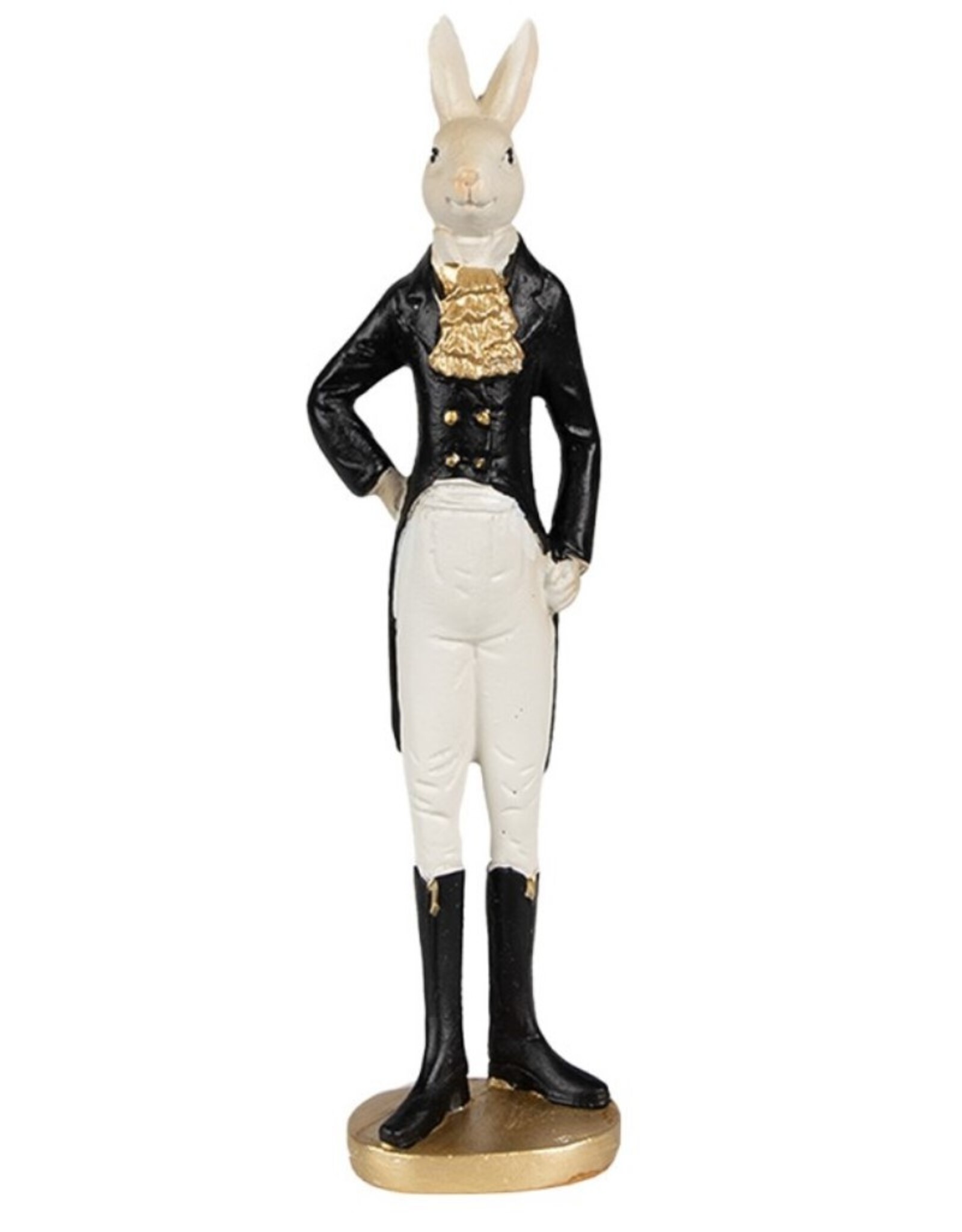 C&E Giftware Figurines Collectables - Rabbit in Smoking, Riding Boots and White Trousers