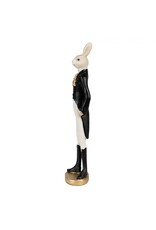 C&E Giftware Figurines Collectables - Rabbit in Smoking, Riding Boots and White Trousers