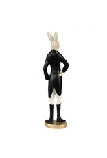 C&E Giftware Figurines Collectables - Rabbit in Smoking, Riding Boots and White Trousers