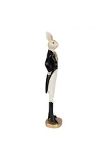 C&E Giftware Figurines Collectables - Rabbit in Smoking, Riding Boots and White Trousers