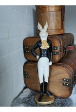 C&E Giftware Figurines Collectables - Rabbit in Smoking, Riding Boots and White Trousers