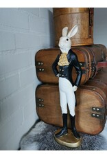 C&E Giftware Figurines Collectables - Rabbit in Smoking, Riding Boots and White Trousers
