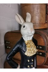 C&E Giftware Figurines Collectables - Rabbit in Smoking, Riding Boots and White Trousers