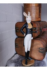 C&E Giftware Figurines Collectables - Rabbit in Smoking, Riding Boots and White Trousers