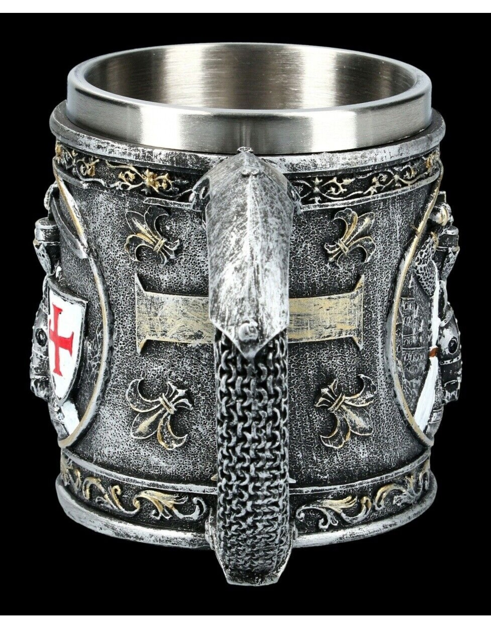 VG Drinkware - Tankard Crusader on Horse - metal insert removable