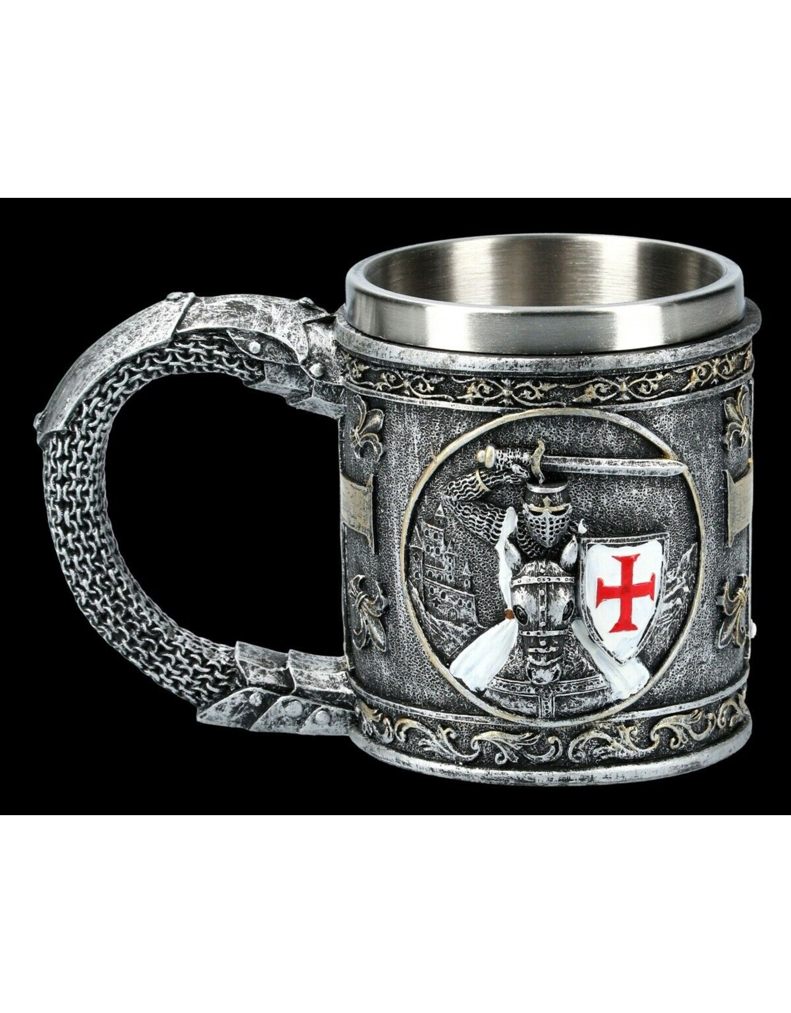 VG Drinkware - Tankard Crusader on Horse - metal insert removable
