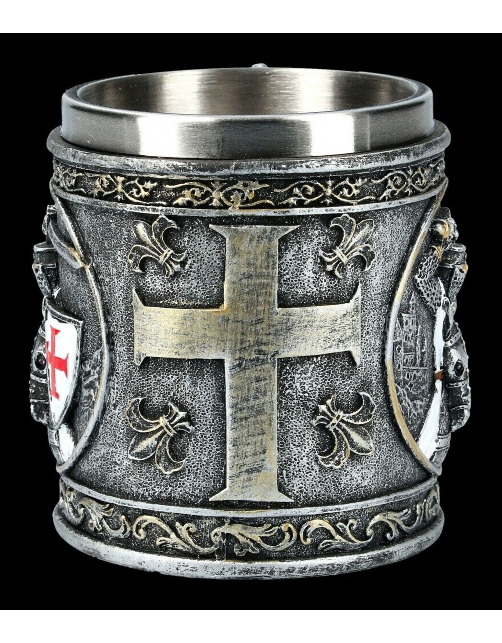 VG Drinkware - Tankard Crusader on Horse - metal insert removable