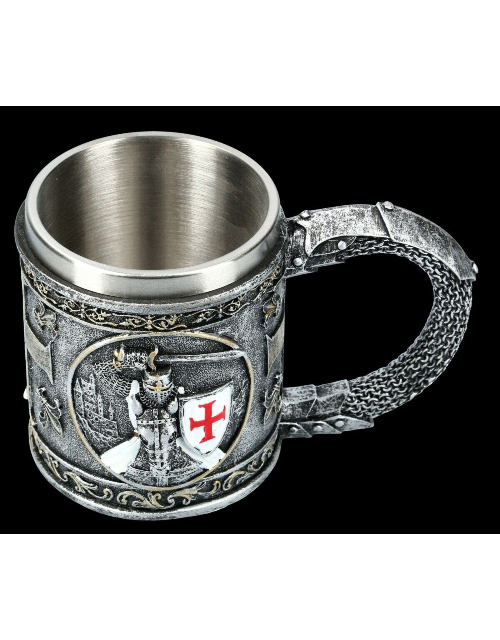 VG Drinkware - Tankard Crusader on Horse - metal insert removable