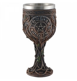 VG Witches Chalice with Pentagram 16cm