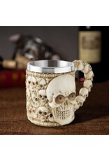 Dark Desire Drinkware - Mok met schedels - 3D - met RVS inzetstuk