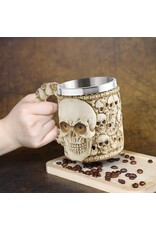 Dark Desire Drinkware - Mok met schedels - 3D - met RVS inzetstuk